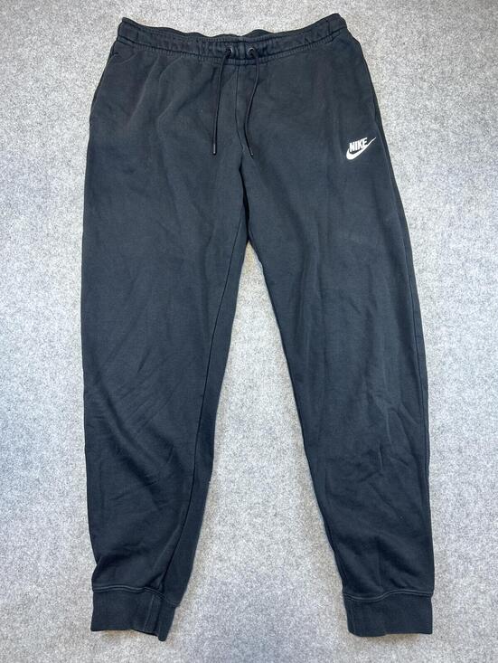 Nike Other - Nike Sweatpant Joggers Sz M Black Athletic Drawstring Swoosh Logo Sweats
